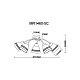 Потолочная люстра MyFar Emily MR1460-5C