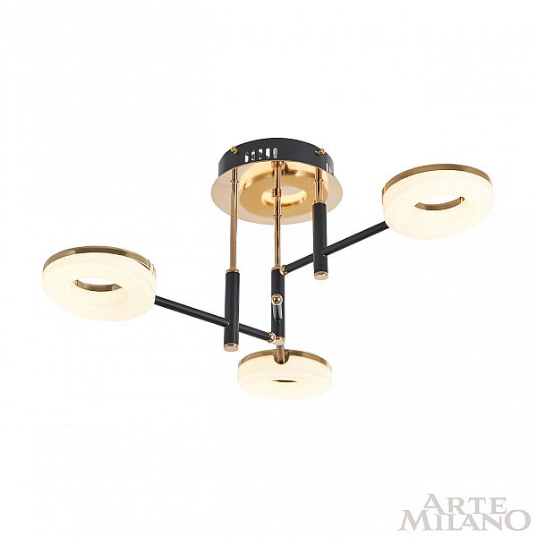 Потолочная люстра Arte Milano Ferrara 272999/3 BK/GD