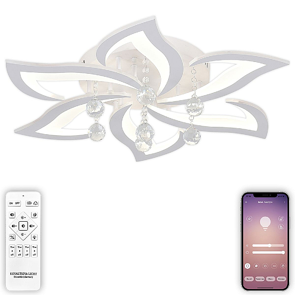 Потолочная светодиодная люстра Natali Kovaltseva Olimp LED LAMPS 81238