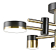 Потолочная люстра Natali Kovaltseva LED LAMPS 81368 GOLD BLACK