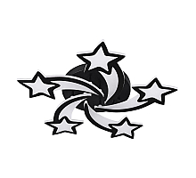 Потолочная люстра Natali Kovaltseva Star INNOVATION STYLE 83018 BLACK