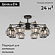 Потолочная люстра Eurosvet Lord 70075/8 черный