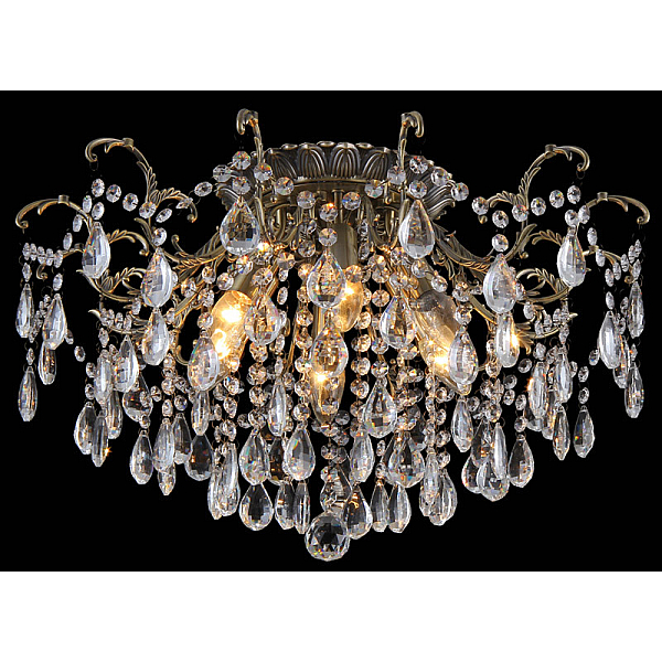 Потолочная люстра Natali Kovaltseva HAPPY DIAMONDS 70023-6C ANTIQUE