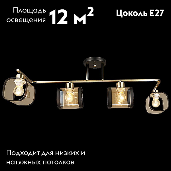 Потолочный светильник Reluce 04226-0.3-04 AB+BK
