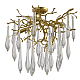Потолочная люстра Crystal Lux Reina PL5 D600 Gold Pearl