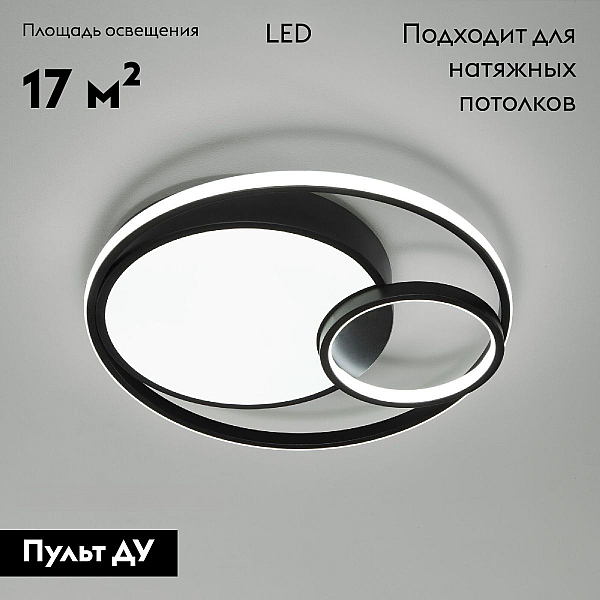 Потолочная люстра Eurosvet Jeremy 90254/1 черный a057128