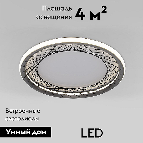 Потолочная люстра Eurosvet Parafe 40023/1 LED серый a069304