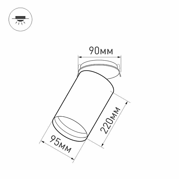 Встраиваемый спот Arlight SP-Polo-Built-R95-25W Day4000 027340