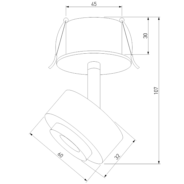 Встраиваемый спот Elektrostandard Only 4690389198564 a064253