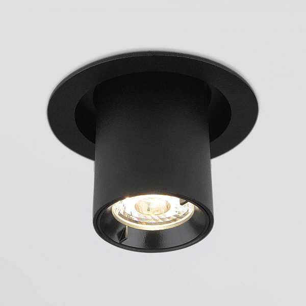 Встраиваемый светодиодный спот Elektrostandard 9917 LED 10W 4200K черный матовый 4690389161681
