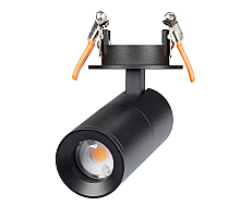 Спот Arlight LGD-ARTEMIS-BUILT-FLAP-R55-12W Warm2700 (BK, 8-80 deg, 230V) (IP20 Металл) 062274