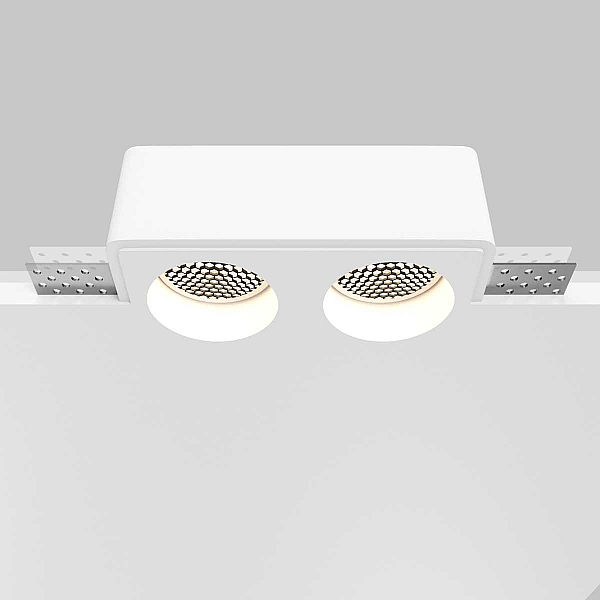 Встраиваемый светильник Maytoni Technical Gyps Modern DL123-GU10-02-W