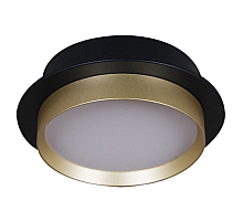 Встраиваемый светильник Reluce 53005-9.0-001RLD GX53 BK+GD