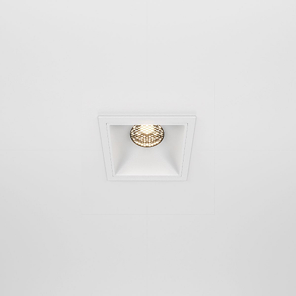 Встраиваемый светильник Maytoni Alfa LED DL043-01-10W3K-SQ-W
