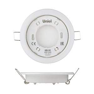 Встраиваемый светильник (UL-00005051) Uniel GX53/H2 White 10 Prom