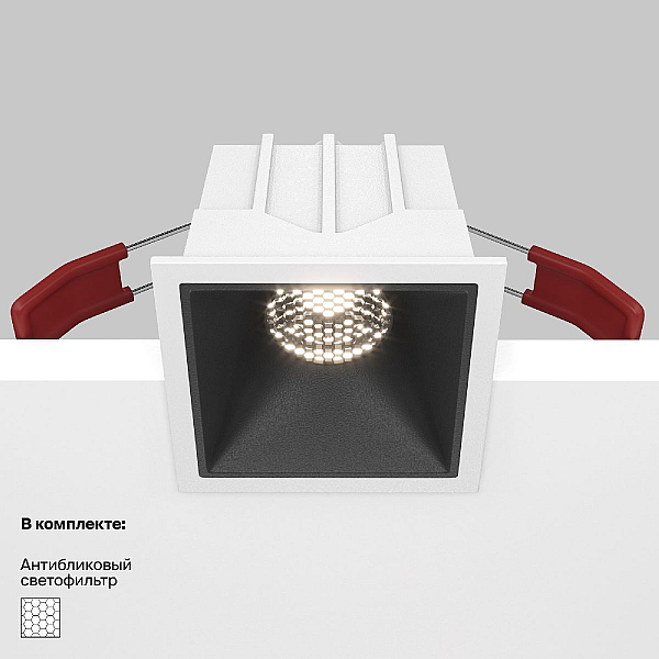 Встраиваемый светильник Maytoni Alfa LED DL043-01-10W4K-SQ-WB