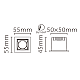 Встраиваемый светодиодный светильник Fiberli XL003-1T(W) 12130304