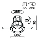 Встраиваемый светодиодный светильник Maytoni Technical Wise DL057-7W3K-W