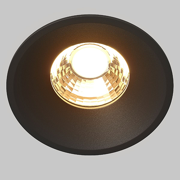 Встраиваемый светодиодный светильник Maytoni Technical Round DL058-12W2.7K-B