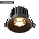 Встраиваемый светодиодный светильник Maytoni Technical Round DL058-12W2.7K-B