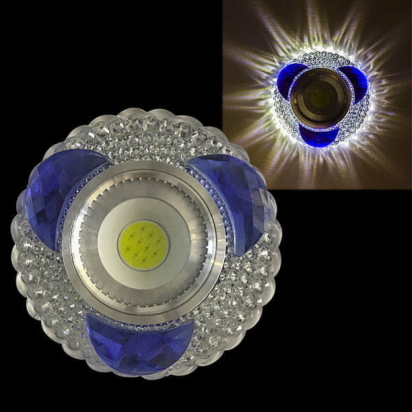 Встраиваемый светильник Reluce 42240-9.0-001PL MR16+LED3W CL/BL