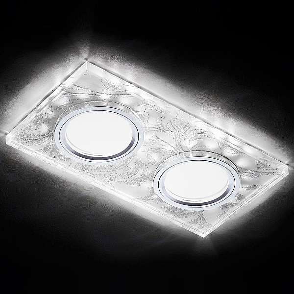 Встраиваемый светодиодный светильник Ambrella Light Led S234/2 W/CH/WH