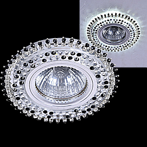 Встраиваемый светильник Reluce 59502-9.0-001MN MR16+LED3W BK
