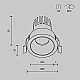 Встраиваемый светильник Maytoni Technical Downlight Dip DL115-10W-3K-B