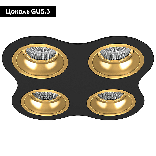 Встраиваемый светильник Lightstar Domino D64703030303 (214647+214603+214603+214603+214603)