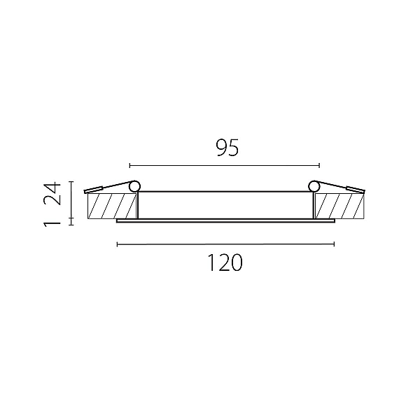 Встраиваемый светодиодный светильник Lightstar Zocco 223104-XS
