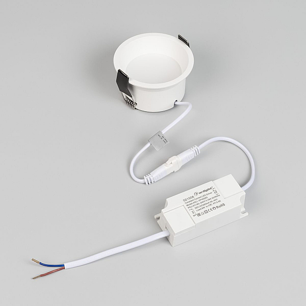 Встраиваемый светильник Arlight MS-BREEZE-BUILT-R82-9W Warm3000 (WH, 85 deg, 230V) (IP20 Металл) 036616(1)