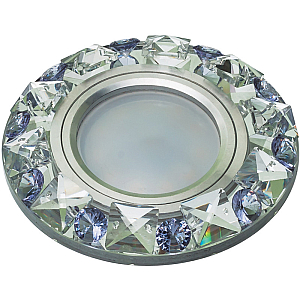 Встраиваемый светильник Fametto Peonia DLS-P123 GU5.3 CHROME/CLEAR+PURPLE 10644