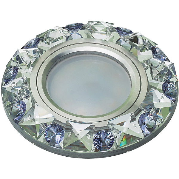 Встраиваемый светильник Fametto Peonia DLS-P123 GU5.3 CHROME/CLEAR+PURPLE 10644