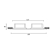 Встраиваемый светильник Hesby Lighting Hesby Drammen IP20,50Вт, GU10, белый HSBL_0092