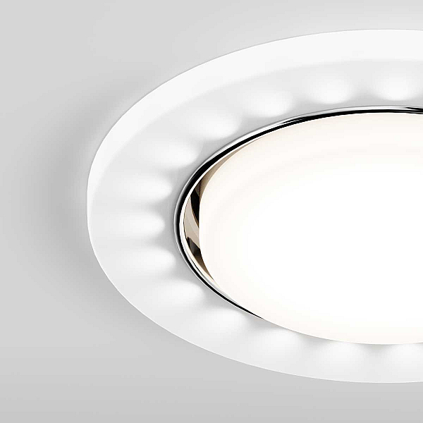 Встраиваемый светильник Hesby Lighting Aurora IP20, 15Вт + LED 4Вт, GX53, белый HSBL_0132