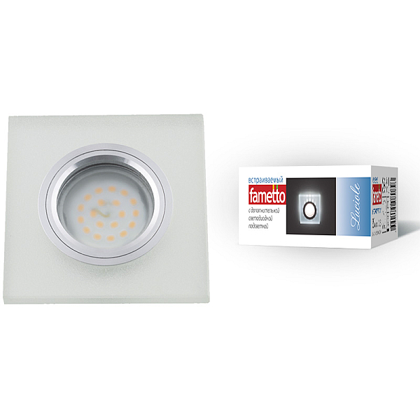 Встраиваемый светильник Fametto Luciole DLS-L113 GU5.3 CHROME/MATT CLEAR