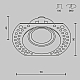 Встраиваемый светильник Maytoni Technical Dot DL042-01-RD-W
