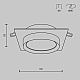 Встраиваемый светильник Maytoni Hoop DL086-GX53-SQ-BW