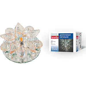 Встраиваемый светильник Fametto DLS-F129 G4 GLASSY/CHAMPAIGNE UL-00000354
