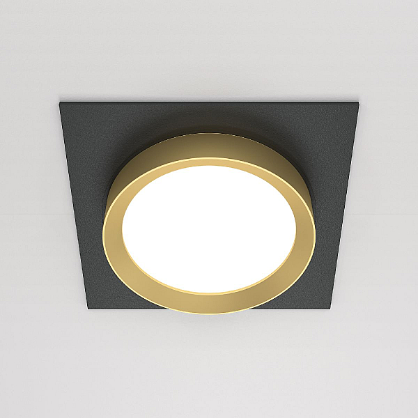 Встраиваемый светильник Maytoni Hoop DL086-GX53-SQ-BG