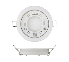 Встраиваемый светильник (UL-00005051) Uniel GX53/H2 White 10 Prom