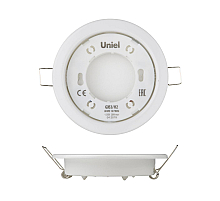 Встраиваемый светильник (UL-00005051) Uniel GX53/H2 White 10 Prom