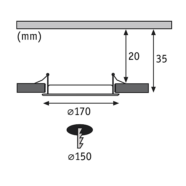 Встраиваемый светодиодный светильник Paulmann Quality Line Panel 92059