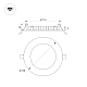 Встраиваемый светильник Arlight MS-EDGE-R120-6W Day4000 (WH, 115 deg, 230V) (IP44 Металл) 041903
