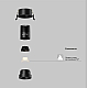 Встраиваемый светильник Maytoni Technical Downlight Dip DL115-10W-3K-B