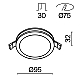 Встраиваемый светодиодный светильник Maytoni Phanton DL2001-L12W