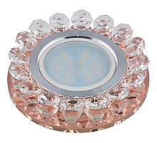 Встраиваемый светильник Fametto Luciole DLS-L102 GU5.3 CHROME/PEACH 10001