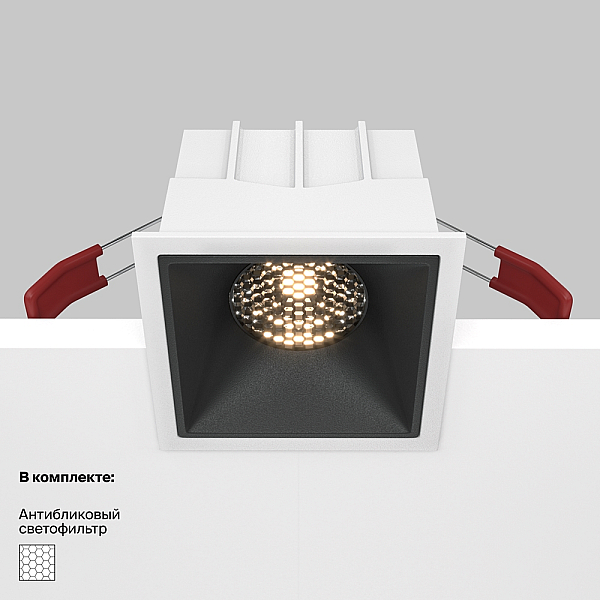 Встраиваемый светильник Maytoni Alfa LED DL043-01-15W3K-SQ-WB