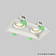 Встраиваемый светильник Crystal Lux CLT 068C2 WH
