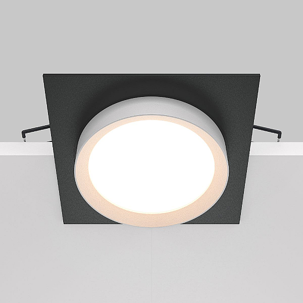Встраиваемый светильник Maytoni Hoop DL086-GX53-SQ-BW